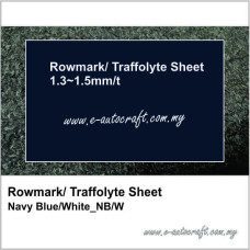 Rowmark/ Traffolyte Sheet<br>
Navy Blue/White_NB/B